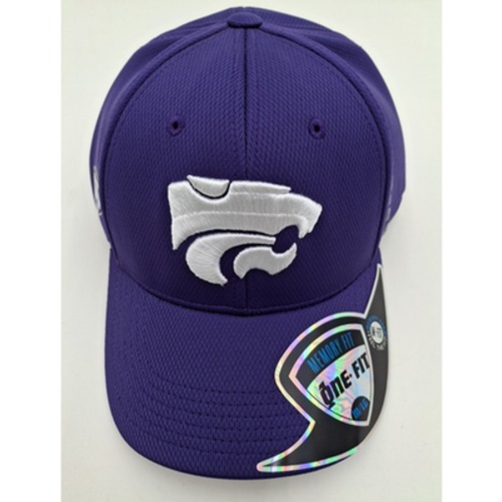 Top of the World Hat Kansas State Wildcats Memory Fit, Purple, M/L, New